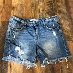 Joe's Jean Shorts Distressed Jean Shorts Size 29